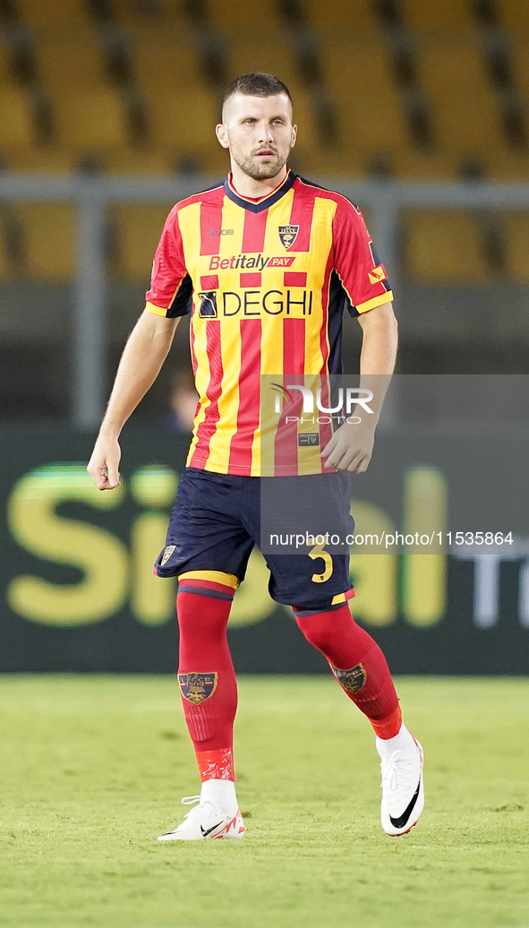 Ante Rebic of US Lecce during the Serie A match between Lecce and Cagliari in Lecce, Italy, on August 31, 2024. 