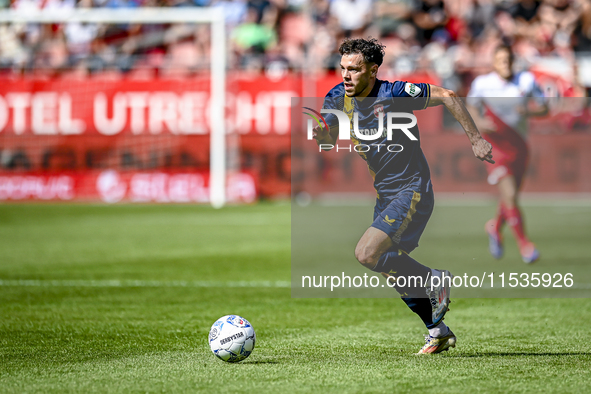 FC Twente player Mitchell van Bergen plays during the match Utrecht vs. Twente at Stadium Galgenwaard for the Dutch Eredivisie 4th round sea...