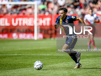 FC Twente player Mitchell van Bergen plays during the match Utrecht vs. Twente at Stadium Galgenwaard for the Dutch Eredivisie 4th round sea...