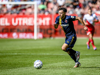 FC Twente player Mitchell van Bergen plays during the match Utrecht vs. Twente at Stadium Galgenwaard for the Dutch Eredivisie 4th round sea...