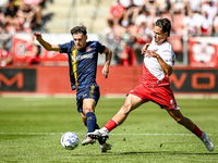 FC Twente player Mitchell van Bergen and FC Utrecht player Sieb Horemans during the match Utrecht vs. Twente at Stadium Galgenwaard for the...