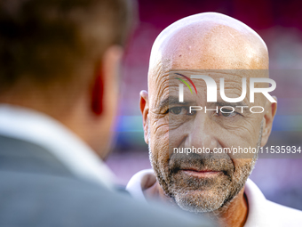 PSV trainer Peter Bosz during the match PSV vs. Go Ahead Eagles at the Philips Stadium for the Dutch Eredivisie 4th round season 2024-2025 i...