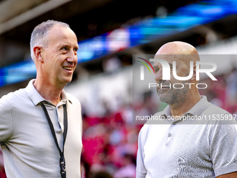 PSV trainer Peter Bosz during the match PSV vs. Go Ahead Eagles at the Philips Stadium for the Dutch Eredivisie 4th round season 2024-2025 i...