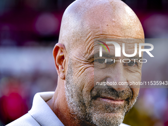 PSV trainer Peter Bosz during the match PSV vs. Go Ahead Eagles at the Philips Stadium for the Dutch Eredivisie 4th round season 2024-2025 i...