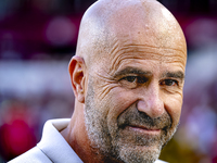 PSV trainer Peter Bosz during the match PSV vs. Go Ahead Eagles at the Philips Stadium for the Dutch Eredivisie 4th round season 2024-2025 i...