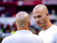 Go Ahead Eagles trainer Paul Simonis during the match PSV vs. Go Ahead Eagles at the Philips Stadium for the Dutch Eredivisie 4th round seas...