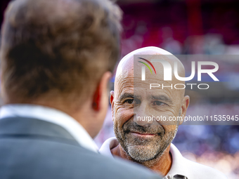 PSV trainer Peter Bosz during the match PSV vs. Go Ahead Eagles at the Philips Stadium for the Dutch Eredivisie 4th round season 2024-2025 i...