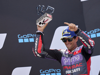 Jorge Martin (89) of Spain and Prima Pramac Racing Ducati during the race day of the Gran Premio GoPro de Aragon at Motorland Aragon Circuit...