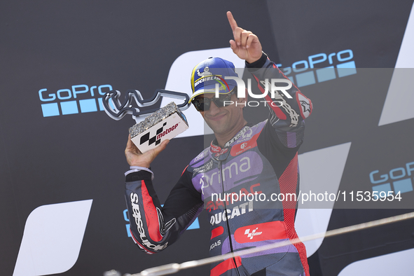 Jorge Martin (89) of Spain and Prima Pramac Racing Ducati during the race day of the Gran Premio GoPro de Aragon at Motorland Aragon Circuit...