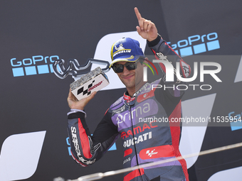 Jorge Martin (89) of Spain and Prima Pramac Racing Ducati during the race day of the Gran Premio GoPro de Aragon at Motorland Aragon Circuit...