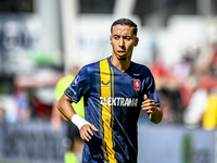 FC Twente's Anass Salah-Eddine plays during the match between Utrecht and Twente at Stadium Galgenwaard for the Dutch Eredivisie 4th round s...