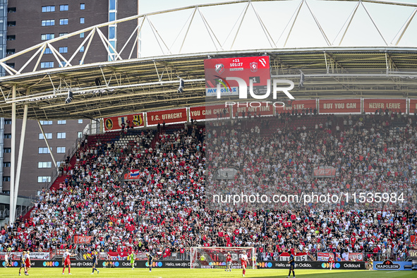 Stadium overview during the match Utrecht - Twente at the Stadium Galgenwaard for the Dutch Eredivisie 4th round season 2024-2025 in Utrecht...