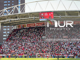 Stadium overview during the match Utrecht - Twente at the Stadium Galgenwaard for the Dutch Eredivisie 4th round season 2024-2025 in Utrecht...