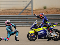 Jake Dixon (96) of Great Brof Italy and in and Cfmoto Inde Aspar Team Kalex celebrates victory after ooothe race day of the Gran Premio GoPr...