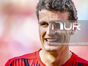 PSV player Guus Til during the match PSV vs. Go Ahead Eagles at the Philips Stadium for the Dutch Eredivisie 4th round season 2024-2025 in E...