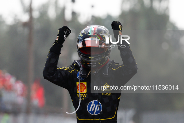 Charles Leclerc of Ferrari after the Formula 1 Italian Grand Prix at Autodromo Nazionale di Monza in Monza, Italy on September 1, 2024. 