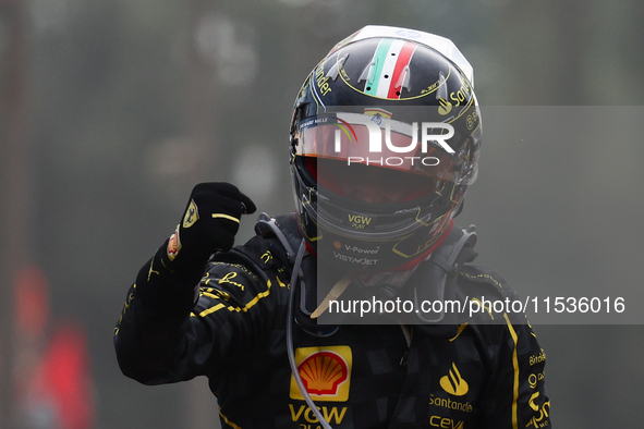 Charles Leclerc of Ferrari after the Formula 1 Italian Grand Prix at Autodromo Nazionale di Monza in Monza, Italy on September 1, 2024. 