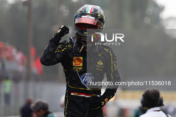 Charles Leclerc of Ferrari after the Formula 1 Italian Grand Prix at Autodromo Nazionale di Monza in Monza, Italy on September 1, 2024. 