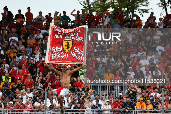 Fans after the Formula 1 Italian Grand Prix at Autodromo Nazionale di Monza in Monza, Italy on September 1, 2024. 