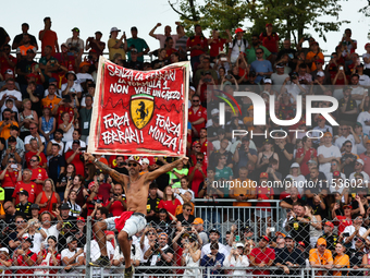 Fans after the Formula 1 Italian Grand Prix at Autodromo Nazionale di Monza in Monza, Italy on September 1, 2024. (