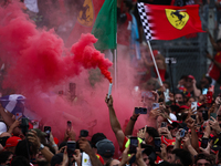 Fans after the Formula 1 Italian Grand Prix at Autodromo Nazionale di Monza in Monza, Italy on September 1, 2024. (