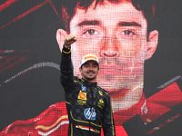 Charles Leclerc of Ferrari after the Formula 1 Italian Grand Prix at Autodromo Nazionale di Monza in Monza, Italy on September 1, 2024. (