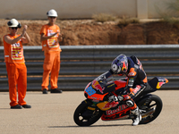 Jose Antonio Rueda (99) of Spain and Red Bull KTM Ajo KTM during the race day of the Gran Premio GoPro de Aragon at Motorland Aragon Circuit...