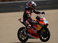 Jose Antonio Rueda (99) of Spain and Red Bull KTM Ajo KTM during the race day of the Gran Premio GoPro de Aragon at Motorland Aragon Circuit...