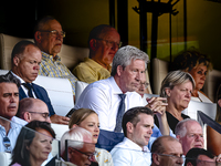 Marcel Brands attends the match between PSV and Go Ahead Eagles at the Philips Stadium for the Dutch Eredivisie 4th round season 2024-2025 i...