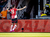 PSV player Guus Til celebrates the goal during the match between PSV and Go Ahead Eagles at the Philips Stadium for the Dutch Eredivisie 4th...