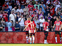 PSV player Guus Til celebrates the goal during the match between PSV and Go Ahead Eagles at the Philips Stadium for the Dutch Eredivisie 4th...