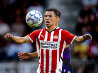 PSV player Hirving Lozano plays during the match PSV vs. Go Ahead Eagles at the Philips Stadium for the Dutch Eredivisie 4th round season 20...