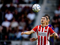 PSV player Hirving Lozano plays during the match PSV vs. Go Ahead Eagles at the Philips Stadium for the Dutch Eredivisie 4th round season 20...