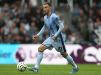 Tottenham Hotspur's James Maddison during the Premier League match between Newcastle United and Tottenham Hotspur at St. James's Park in New...