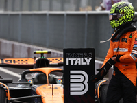 Lando Norris of McLaren after the Formula 1 Italian Grand Prix at Autodromo Nazionale di Monza in Monza, Italy on September 1, 2024. (