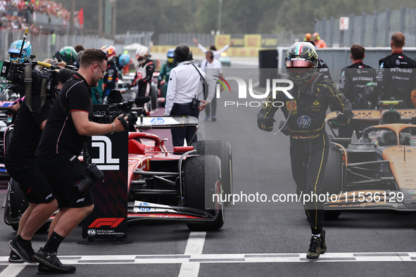 Charles Leclerc of Ferrari after the Formula 1 Italian Grand Prix at Autodromo Nazionale di Monza in Monza, Italy on September 1, 2024. 