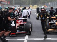 Charles Leclerc of Ferrari after the Formula 1 Italian Grand Prix at Autodromo Nazionale di Monza in Monza, Italy on September 1, 2024. (