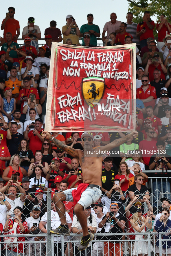 Fans after the Formula 1 Italian Grand Prix at Autodromo Nazionale di Monza in Monza, Italy on September 1, 2024. 