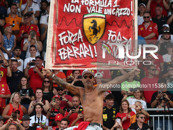 Fans after the Formula 1 Italian Grand Prix at Autodromo Nazionale di Monza in Monza, Italy on September 1, 2024. (