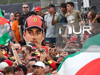 Fans after the Formula 1 Italian Grand Prix at Autodromo Nazionale di Monza in Monza, Italy on September 1, 2024. (