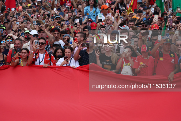 Fans after the Formula 1 Italian Grand Prix at Autodromo Nazionale di Monza in Monza, Italy on September 1, 2024. 