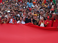 Fans after the Formula 1 Italian Grand Prix at Autodromo Nazionale di Monza in Monza, Italy on September 1, 2024. (