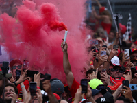 Fans after the Formula 1 Italian Grand Prix at Autodromo Nazionale di Monza in Monza, Italy on September 1, 2024. (