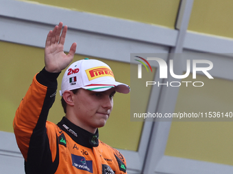 Oscar Piastri of McLaren after the Formula 1 Italian Grand Prix at Autodromo Nazionale di Monza in Monza, Italy on September 1, 2024. (