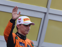 Oscar Piastri of McLaren after the Formula 1 Italian Grand Prix at Autodromo Nazionale di Monza in Monza, Italy on September 1, 2024. (