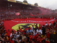 Fans after the Formula 1 Italian Grand Prix at Autodromo Nazionale di Monza in Monza, Italy on September 1, 2024. (