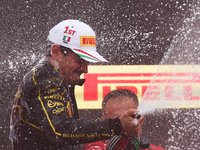 Charles Leclerc of Ferrari after the Formula 1 Italian Grand Prix at Autodromo Nazionale di Monza in Monza, Italy on September 1, 2024. (