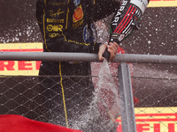 Charles Leclerc of Ferrari after the Formula 1 Italian Grand Prix at Autodromo Nazionale di Monza in Monza, Italy on September 1, 2024. (