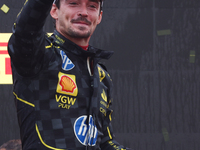 Charles Leclerc of Ferrari after the Formula 1 Italian Grand Prix at Autodromo Nazionale di Monza in Monza, Italy on September 1, 2024. (