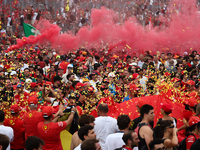 Fans after the Formula 1 Italian Grand Prix at Autodromo Nazionale di Monza in Monza, Italy on September 1, 2024. (